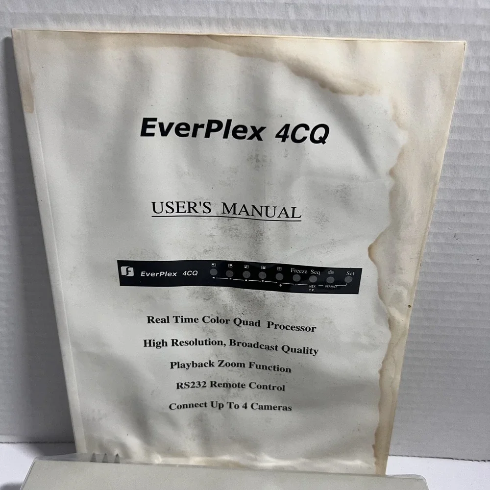 EverPlex 4CQ Realtime Color Quad Processor w/ Power Adapter & User Manual